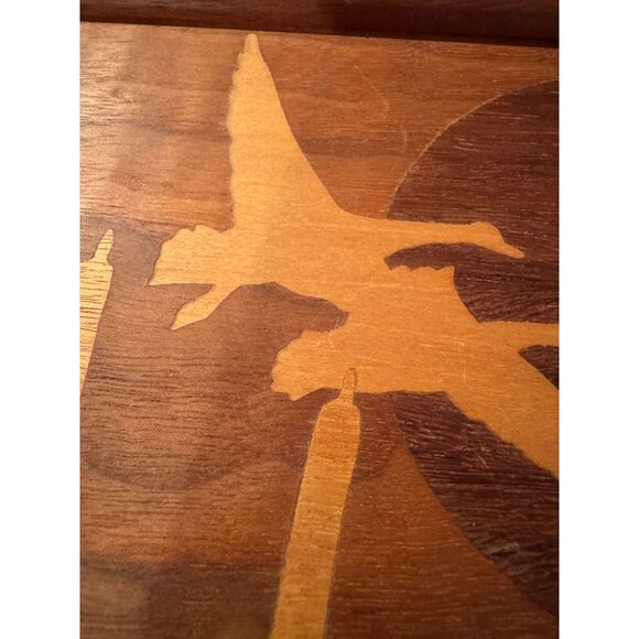 Inlay Flying Geese Wood Picture – Framed & Beautifully Crafted 🪵🦆 - Picture 7 of 9